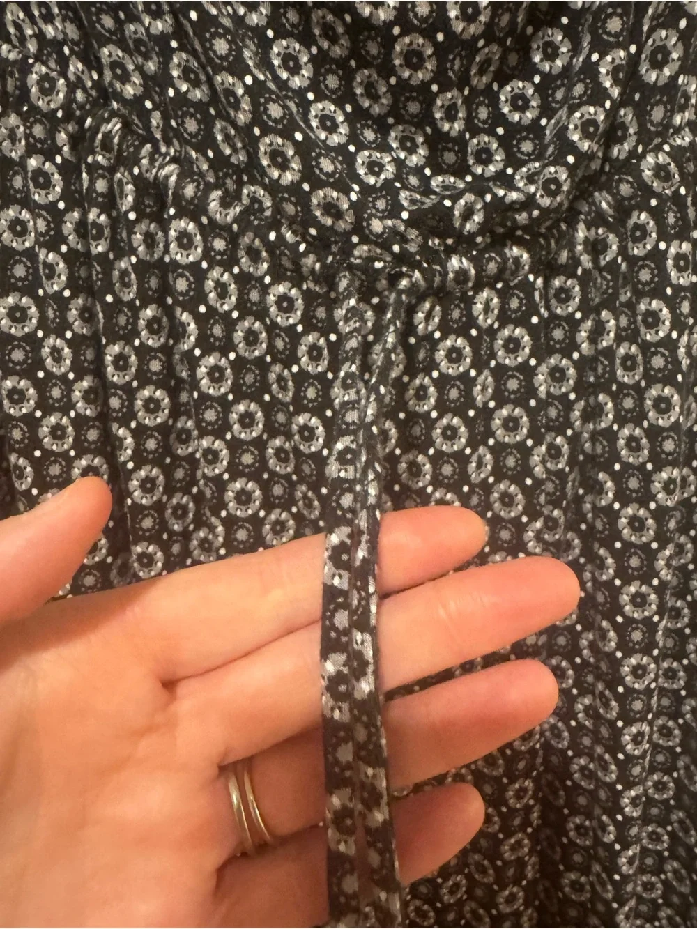 Black & White Geometric Maxi Tube Dress - Picture 3 of 3